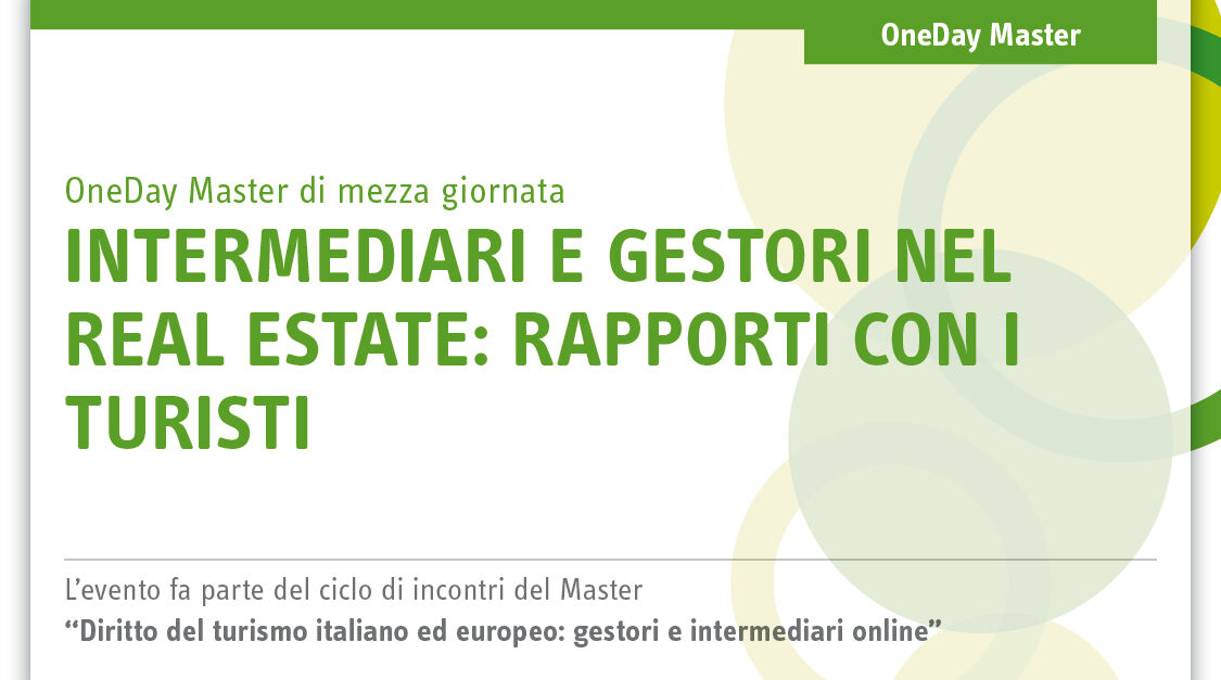 Immagine Intermediari e gestori nel Real Estate: rapporti con i turisti | Euroconference